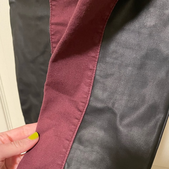 half-leather skinny pants - Picture 5 of 8